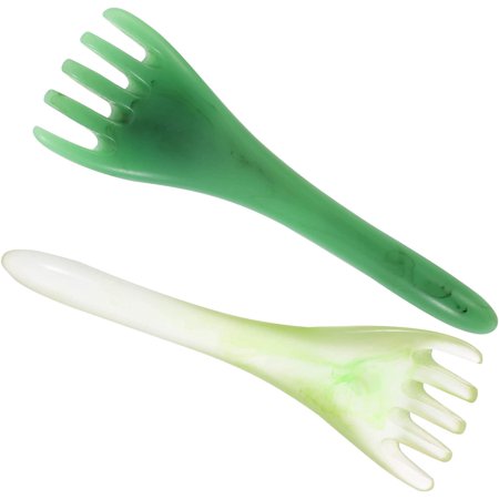 2pcs Tool Sha Point Beeswax Home Styling Rake Scalp Scrubber Head Chinese Salon Body Massage Acupoint Women Leg Tools Hand Traditional Relaxation Facial Arms Comb for Massager