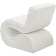 thumbnail image 6 of Ronea Boucle Upholstered Armless Curved Chair Cream, 6 of 11