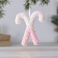 thumbnail image 2 of Leodye 1PCS Christmas Decorations Candy Christmas Cane Ornaments Christmas Tree Decorations Window Display-4.33×3.94in, 2 of 6