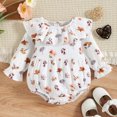 thumbnail image 2 of Gubotare Baby Girl Clothes Fall Funny Baby Bodysuits One-piece Baby Bodysuit Funny Baby Romper 0 3 6 9 12 18 24 Months (White,3-6 Months), 2 of 8