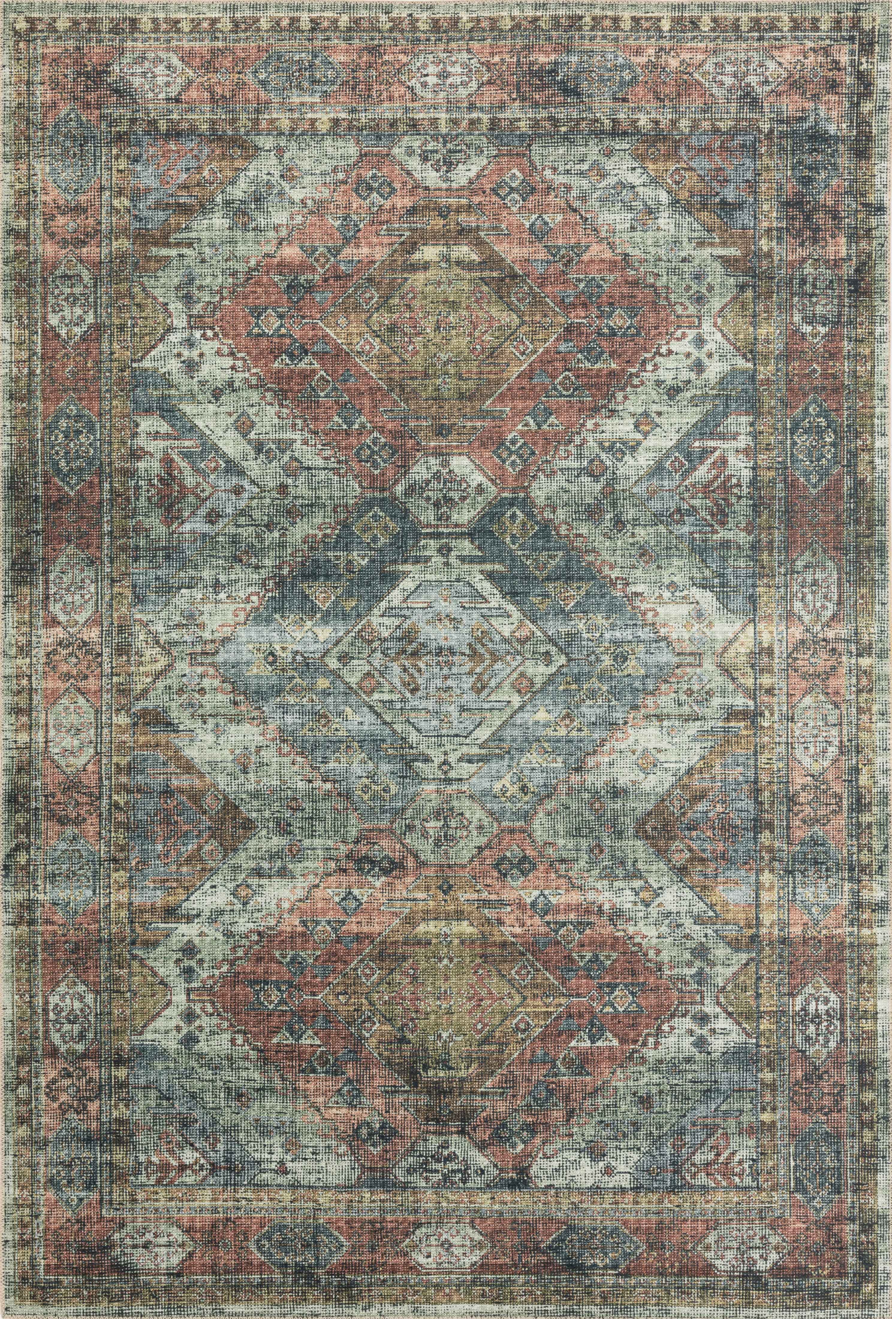 SKY-06 Apricot, Mist 7 x 9 Oval Size Rug