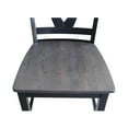 thumbnail image 3 of International Concepts Black/Washed Coal Solid Wood Cosmo Counter Height Stool, 3 of 8