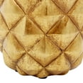 thumbnail image 5 of 7" x 18" Gold Polystone Textured Pineapple Fruit Sculpture, by DecMode, 5 of 14