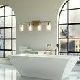 thumbnail image 3 of Patiojoy Bathroom Vanity Light Modern Wall 4-Light  Sconce Fixtures With Clear Glass Shade, 3 of 5