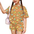 thumbnail image 2 of Grblisyd Girls Summer Outfits Size 10-12 Years Animal Print T-Shirts and Elastic Waist Shorts 2 Piece Outfit Kids Cute Clothing Sets, 2 of 7