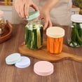 thumbnail image 4 of Czcpp-16 Pcs Couvercles en Plastique pour Bocaux Mason 8 Grand Ouverture&8 Ouverture Régulière pour Ball, Kerr Jars et Plus, Accessoires Réutilisables en Plastique Coloré pour Bocaux de Conserve, Couvercles Étanches avec Silicone, 4 of 4