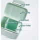 thumbnail image 3 of Dispensador de fórmula con recipientes de fórmula de leche en polvo para viajes, almacenamiento de alimentos para bebés y taza de aperitivos para actividades al aire libre Ormromra WMZL-1713-1, 3 of 6