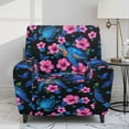 thumbnail image 2 of Kuiaobaty Hibiscus Turtle Print Reclining Slipcover with Pocket Nonslip Recliner Chair Cover Breathable Reclining Sofa Slipcover Washable Recliner Couch Cover for Pets Kids, 2 of 8