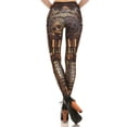thumbnail image 5 of Ichuanyi Women Steampunk Retro Leggings Comic Cosplay Print Gothic Strerchy Skinny Pants, 5 of 9