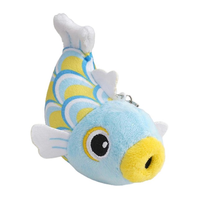 12cm Fish Plush Pendant Cute Expression Exquisite Backpack Pendant Cartoon Small Carp Keychain