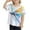 White, variant on Hienoo Big Girls Casual T Shirt Dragonfly Print Short Sleeve T-Shirt, Sizes 1-13