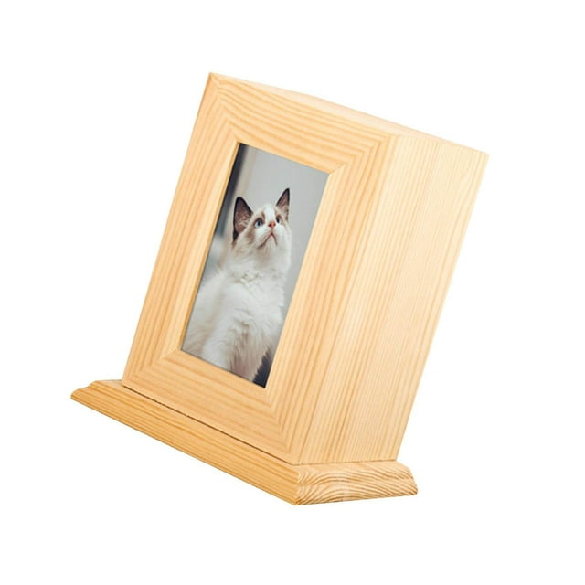 serony Pet Urn Ash Urns for Dogs Casket Memorial Keepsake Remembrance Funeral Light Wood