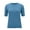 Sky Blue, variant on Women's Casual Crew Neck Short Sleeve Blouses Soft Cotton Linen Solid Color Loose Fit Tunic Tops, White S