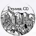thumbnail image 2 of CafePress - Denver Downtown City Landmarks Black And Body Suit - Baby Light Bodysuit, Size Newborn - 24 Months, 2 of 4