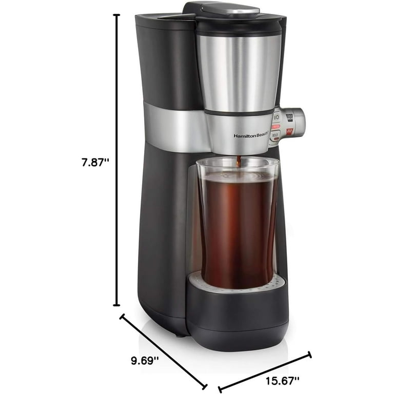 Hamilton Beach 16 Oz. Convenient Craft Rapid Cold Brew and Hot Coffee Maker,  White - 42500