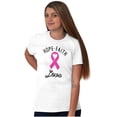 thumbnail image 3 of Hope Faith love Breast Cancer Ribbon Women's Graphic T Shirt Tees Brisco Brands L, 3 of 6