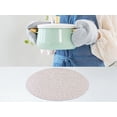 thumbnail image 5 of REGALWOVEN Placemats Set of 6 PU Placemats for Kitchen Dining Table Decor Heat Resistant Table Placemats Wipeable Table Mat Cream 15*15in, 5 of 7
