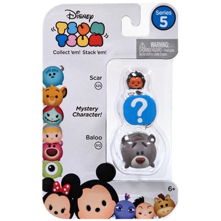 Disney Tsum Tsum Series 5 Scar & Baloo Mini Figures, 3 Pack