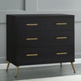 thumbnail image 5 of Delta Children Sloane 4 Drawer Dresser with Changing Top and Interlocking Drawers, Black /Bronze, 5 of 13