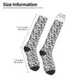 thumbnail image 5 of Daiia Sports Socks Black White Halloween Printed Novelty Crew Socks for Men Women Knee High Socks Cotton Socks Soft & Breathable Support Unisex Socks, 5 of 9