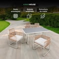 thumbnail image 2 of Comedor Exterior Sunset Para Patio Jardín  4 Personas Rattan KingsHouse beige 5 piezas, 2 of 8