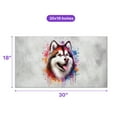 thumbnail image 5 of Watercolor Drip Alaskan Malamute Pop Art Colorful Portrait Artwork Doormat Alaska Mal Dog Lovers Gifts Indoor Outdoor Welcome Mat - 01009, 5 of 5