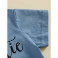 thumbnail image 5 of Bagilaanoe 2pcs Toddler Baby Girl Shorts Set Short Sleeve Letter Print T Shirt Tops + Shorts 6M 12M 18M 24M 3T Kids Casual Summer Clothes, 5 of 8