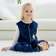 thumbnail image 2 of Saco de dormir infantil azul oscuro con patas Pijama calentito, saco de dormir para niñas y niños de 5 a 6 años, 2 of 4