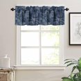 thumbnail image 2 of Misty Forest Valance Curtain, Rustic Farmhouse Pine Tree Landscape Country Woodland Deer Print Blackout Short Window Drape for Kitchen Living Room Bedroom, 54x18inch, 2 of 6