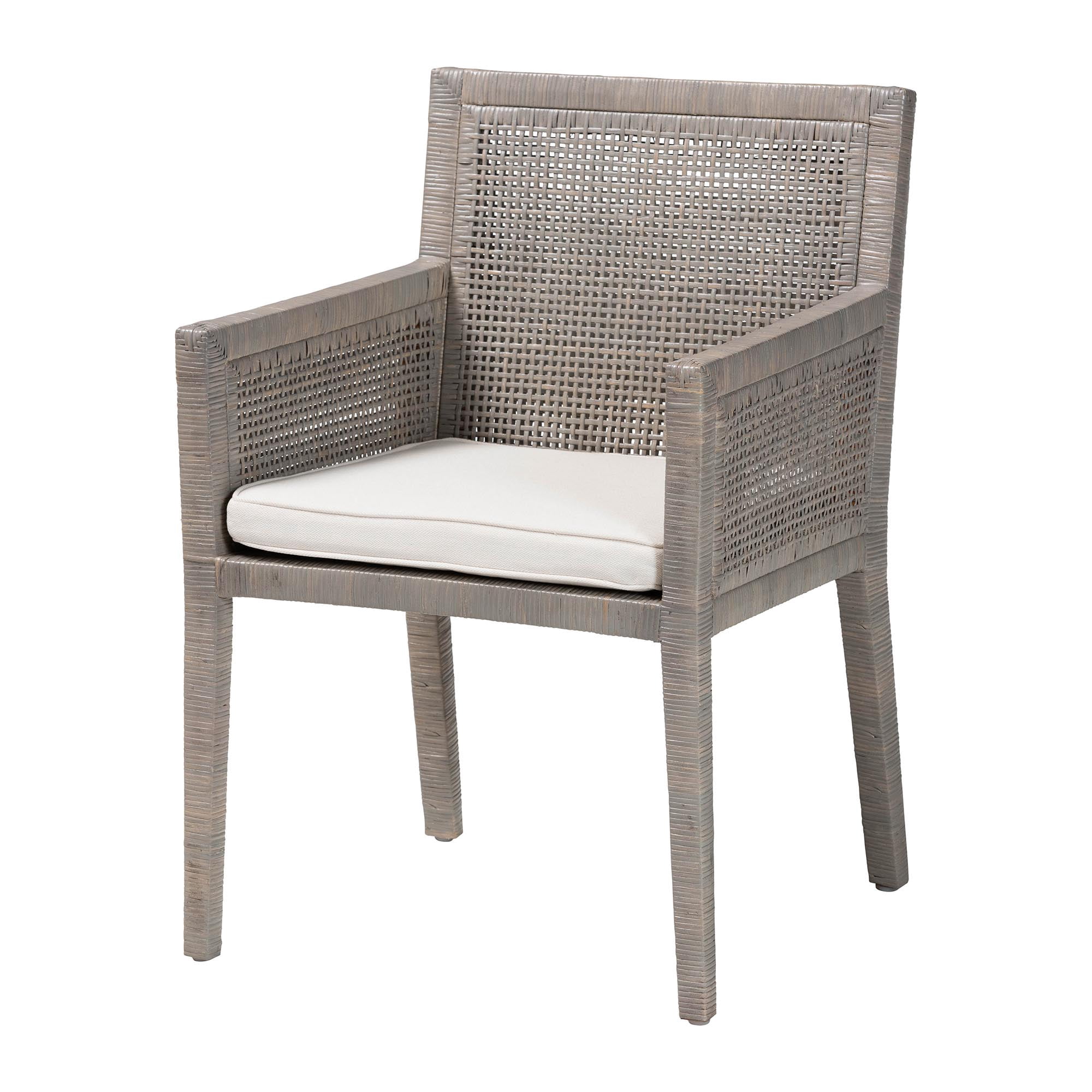 bali & pari Karis Boho Dining Chair, French Grey