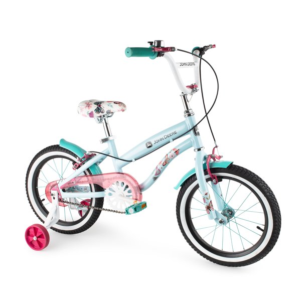 John Deere 16 Inch Bluebird Kids' Bicycle with Removable Training