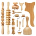 thumbnail image 1 of 12 In 1 Maderoterapia Kit Wood Therapy Massage Tool Anti-cellulite Massager Set, 1 of 5