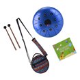 thumbnail image 1 of Tambor de percusión Mini tambor de lengua de acero de 5.5 pulgadas. 8 notas. C-Key. tambor de mano. tambor de bolsillo de acero. instrumento de percusión con mazos. bolsa de transporte para meditación Tomshoo Tambor de percusión, 1 of 6