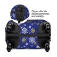 thumbnail image 2 of Hirioo Golden Snowflakes Royal Blue for Elasticity Suitcase Cover (No luggage Included) Durable Luggage Protector Fits 18-32 Inch Luggage-X-Large, 2 of 7