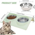 thumbnail image 5 of Comedero para gatos, comedero doble para gatos, comedero basculante para gatos, comedero antiderrame y antideslizante para gatos, comedero para cachorros, 5 of 5