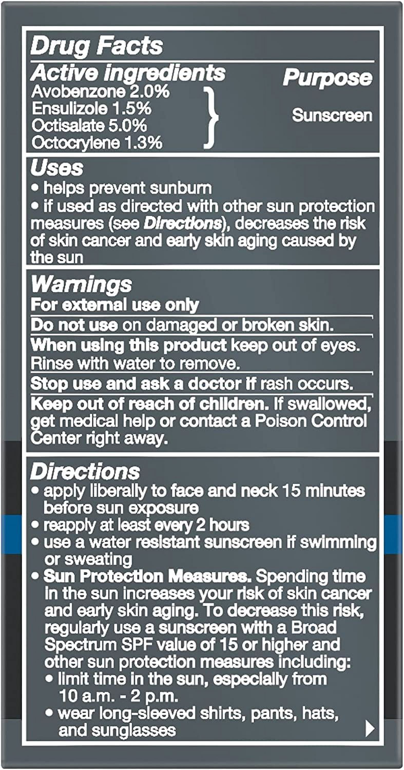 Dove Men+Care Hydrate + SPF 15 Sunscreen Face Lotion - 1.69 Oz (Pack of 3)
