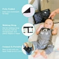 thumbnail image 2 of Disney Baby by J.L. Childress Cambiador portátil de cuerpo completo - Disney Travel Essential - Cambiador de pañales acolchado, impermeable y plegable - Extra grande 19" x 30" - Mickey Mouse negro, 2 of 5