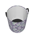 thumbnail image 3 of Goofa Lavender Flowers Printed Circular Hamper,Laundry Basket with Handles,Storage Baskets Foldable,Large Capacity Laundry Hamper-Small, 3 of 8