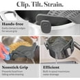 thumbnail image 6 of Collapsible Colander - Clip-On Strainer for Pots and Pans, Cool Kitchen Gadgets - Essential Kitchen Finds and Cooking Tool - Easy to Use, Space-Saving Design, Green, 6 of 8