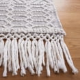 thumbnail image 3 of SAFAVIEH Casablanca Braelyn Diamond Runner Rug, Grey/Ivory, 2'3" x 8', 3 of 8