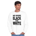 thumbnail image 5 of End Racism Black and White Equality Women Crewneck Sweatshirt Brisco Brands X, 5 of 6