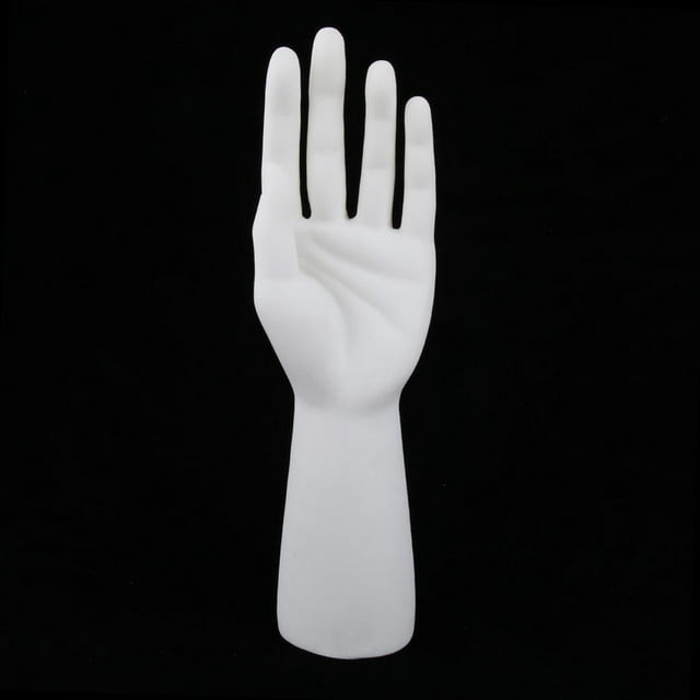 Portable Hand Display for Jewelry Bracelet Necklace s Left Hand White
