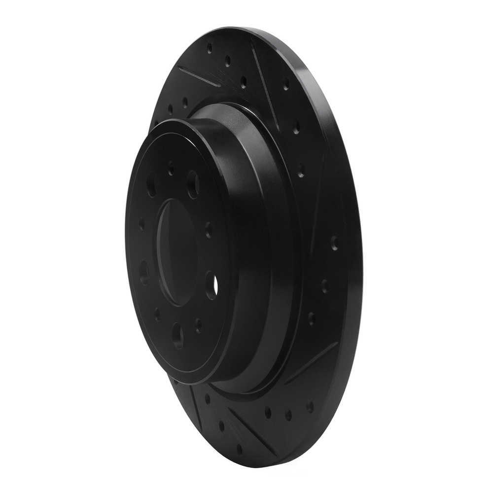 Dynamic Friction Company 633-27024R DFC Brake Rotor - Drilled And Slotted - Black