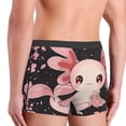 thumbnail image 4 of JUNZAN Cute Axolotl Sakura Blossoms Mens Underwear Boxer Briefs for Men’s-X-Large, 4 of 7