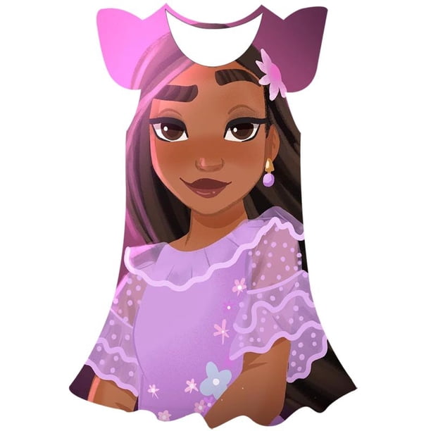 2023 año Magic full house prince dibujos animados 3D estampado niños niña vestido lindo fiesta de cumpleaños princesa vestido apto para niñas tamaño 2-10Y10T Gao Jinjia LED