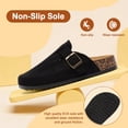 thumbnail image 5 of HSBDNZQ Kids Suede Clogs with Cork Footbed, Arch Support Mules for Boys & Girls, Adjustable Buckle Non-Slip Sandals, Slip-On Slides for Indoor Outdoor, 5 of 6