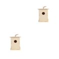 thumbnail image 3 of Billuyoard Alimentador de pájaros de con cordón para exteriores, suministros para mascotas sin terminar, pajarera colgante para el hogar, Tipo3 2piezas, 3 of 6
