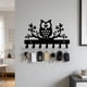 thumbnail image 5 of Perchero metálico de pared para sombreros, abrigos y mochilas | Organizador de 5 ganchos para salón, recibidor y oficina | Perchero decorativo de pared negro inoxidable, 5 of 6