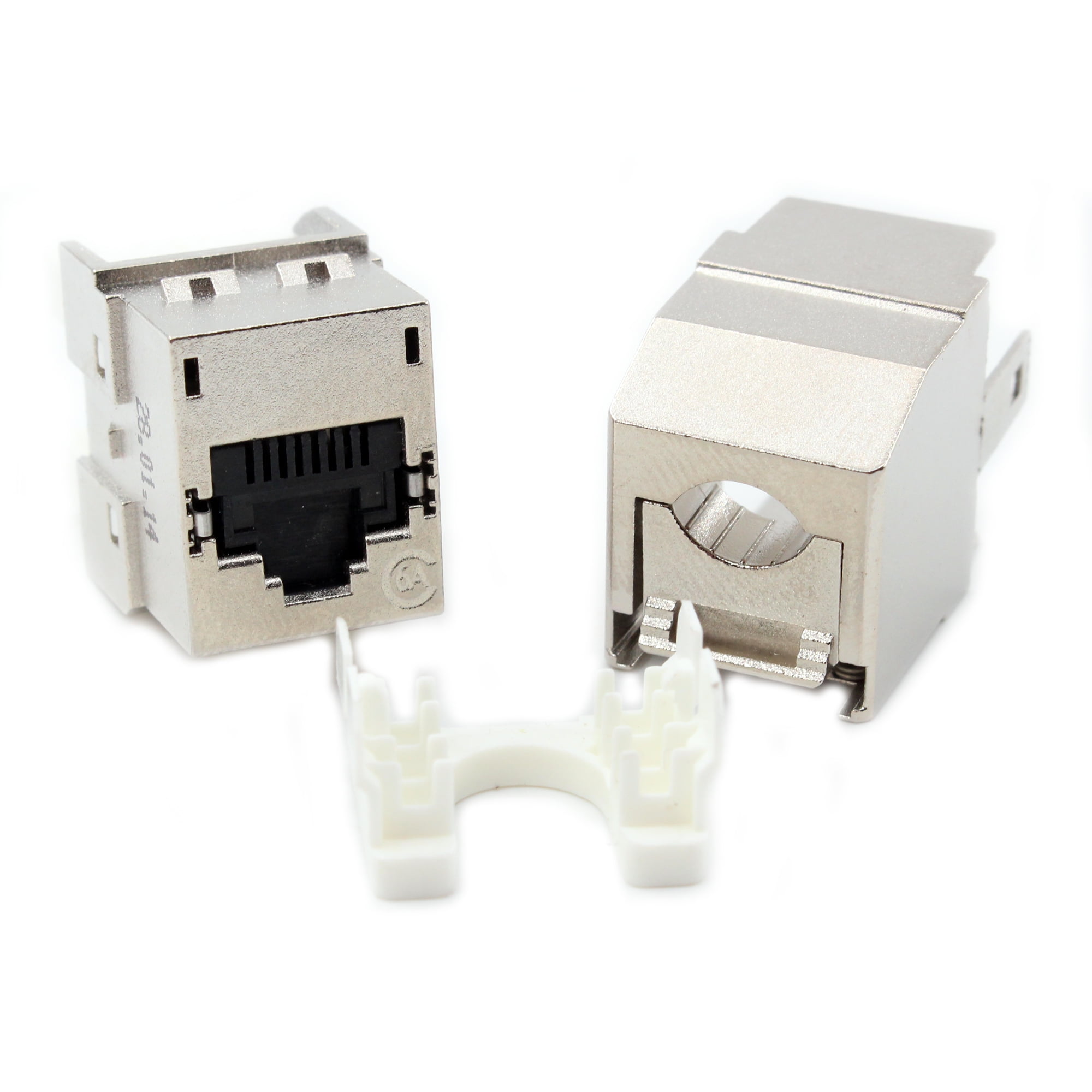 molex Power Cat 6a Shielded Jack 8W, Black Shutter - Walmart.com 