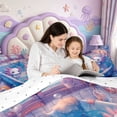 thumbnail image 4 of Manfei Cute Axolotl Full Size Comforter Sets,Ocean Animal Bedding Comforter Set,Reversible,3 Pieces,1 Comforter and 2 Pillowcases, 4 of 7